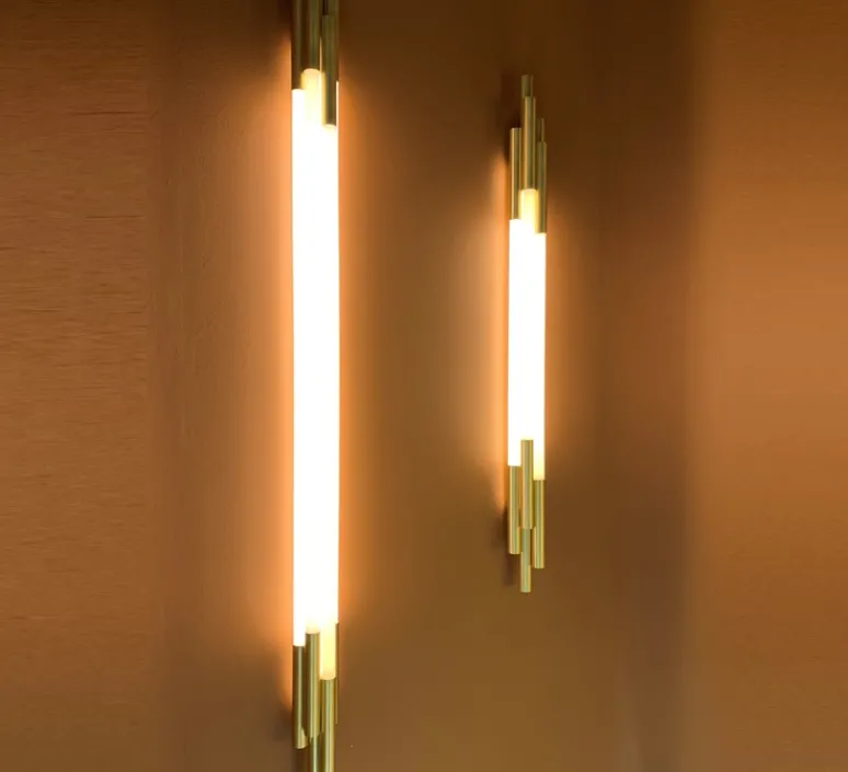 Applique*DCW éditions Paris Applique murale, ORG W 1050, , 2700K, 1200lm, L105cm, H8,4cm - blanc, or