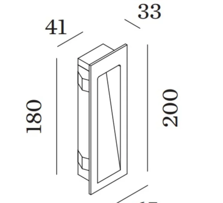 Applique murale, Oris 0.7, noir, LED, 3000k, 81 lm, L6,5cm, H20cm - Wever&Ducré