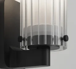 Applique murale, Ottavino wall, noir mat, IP44, L8,2cm, H26,7cm - Astro