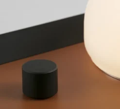 Applique*Faro Applique murale ou lampe à poser, Maya, , LED, dim, 2700K, 580 lm, L8,9cm, H20,6cm - terracotta/noir