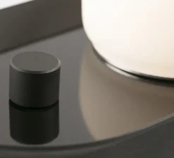 Applique murale ou lampe à poser, Maya, noir, LED, dim, 2700K, 580 lm, L8,9cm, H20,6cm - Faro