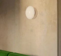 Applique|Plafonnier & Spot*Andtradition Applique murale ou plafonnier, Mist AP22, , IP44, L25cm, H25cm - blanc opalin