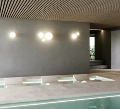 Plafonnier & Spot|Applique*Lodes Applique murale ou Plafonnier, Volum 14, , IP54, Ø14cm, H13,8cm - blanc brillant