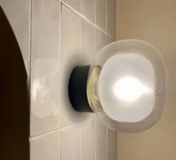 Applique murale ou plafonnier, NABILA-552.41, laiton, noir, Ø12cm, P13m - Tooy