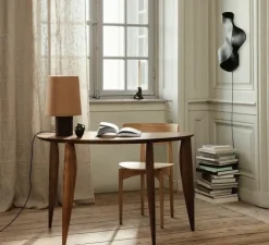 Applique murale, Oyster, noir, LED, 2500K, 730lm, L33,6cm, H60cm - Ferm Living