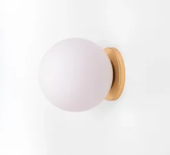 Applique*Fontana Arte Applique murale, Pallina, , Ø12cm, H13cm, LED, 2700K, 470lm - laiton