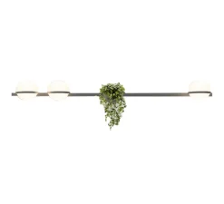 Applique*Vibia Applique murale, Palma 3706, , LED, 2700K, 2000lm, L195cm, H22cm - graphite