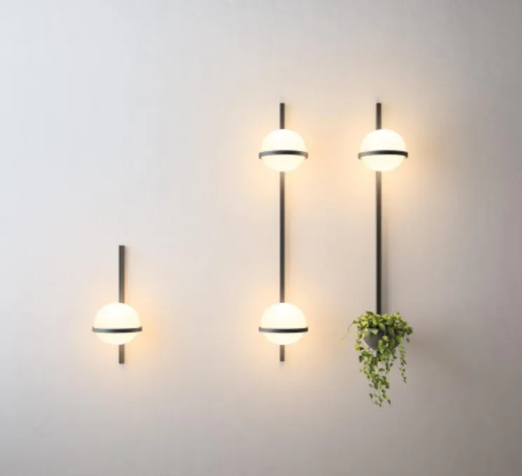 Applique murale, Palma 3716, graphite, LED, 2700K, 685lm, L22cm, H114cm - Vibia