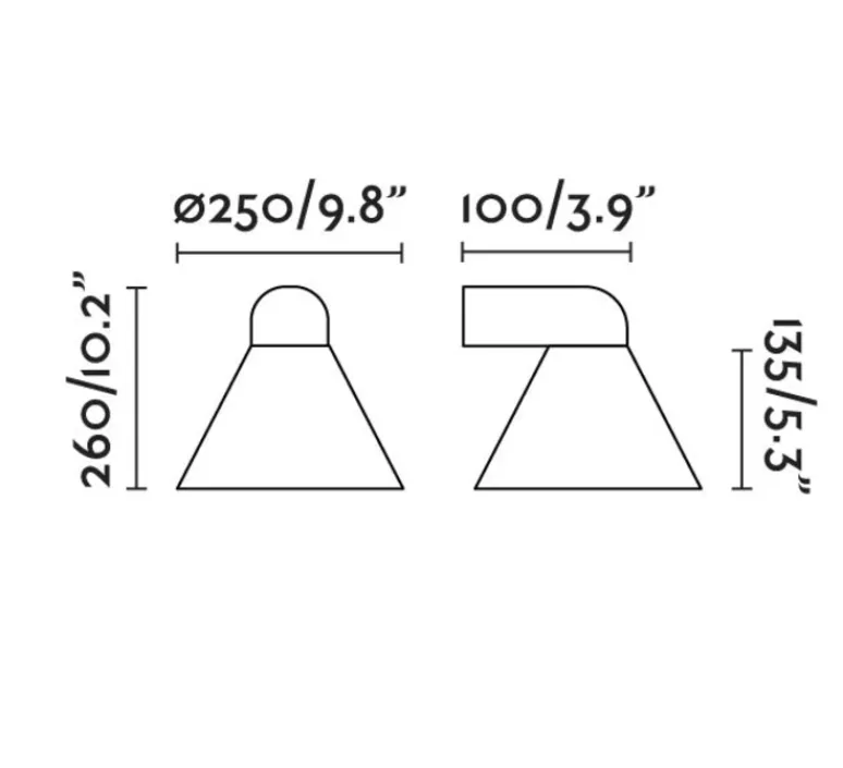 Applique*Faro Applique murale, PALS , , IP65, L25cm, H26cm - gris