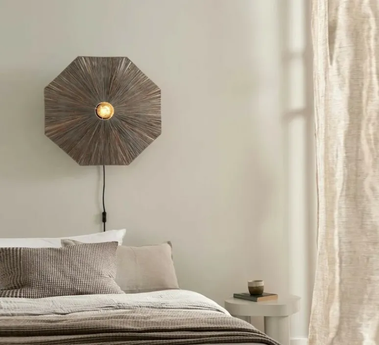 Applique*Good&Mojo Applique murale, Panama L, , Ø65cm, H7cm - gris