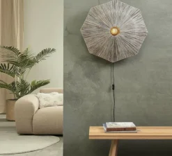 Applique*Good&Mojo Applique murale, Panama L, , Ø65cm, H7cm - gris