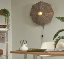 Applique*Good&Mojo Applique murale, Panama L, , Ø65cm, H7cm - gris