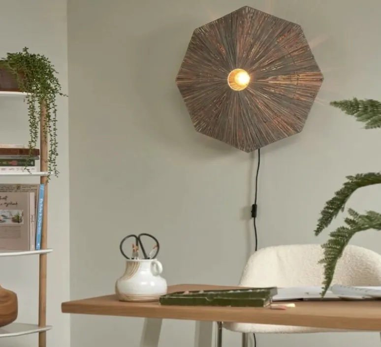 Applique*Good&Mojo Applique murale, Panama L, , Ø65cm, H7cm - gris