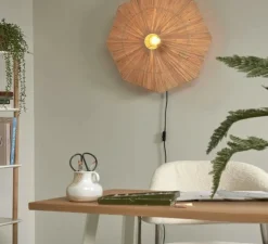 Applique*Good&Mojo Applique murale, Panama L, , Ø65cm, H7cm - naturel