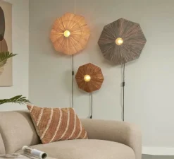 Applique*Good&Mojo Applique murale, Panama L, , Ø65cm, H7cm - naturel