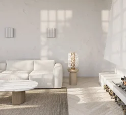 Applique|Lampe*Gong Applique murale, Panel, , L30cm, H30cm - blanc