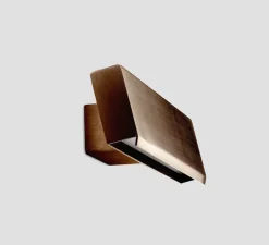 Applique murale, Papilio single, laiton bruni, LED, dim, 2700K, lm, L8cm, H30cm - Anour