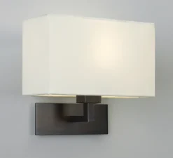 Applique murale, Park Lane Grande, bronze, blanc brillant, L28,5cm, H26cm - Astro
