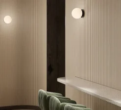 Applique murale, Parma, noir, IP44, Ø15cm, H14cm - ACB