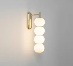 Applique*Formagenda Applique murale, Pearls 331-B, , LED, dim, 2700K, 1200 lm, L10cm, H40cm - chrome, blanc brillant