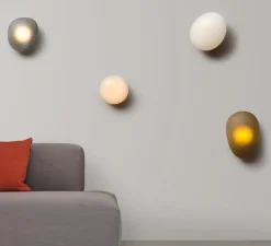 Applique*A-N-D Applique murale, Pebble A, Slate, LED dimmable, 2700K, 1750lm, L21cm, H30.5cm - Gris Ardoise