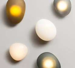 Applique*A-N-D Applique murale, Pebble A, Slate, LED dimmable, 2700K, 1750lm, L21cm, H30.5cm - Gris Ardoise