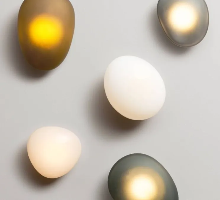 Applique murale, Pebble B, Slate, LED dimmable, 2700K, 1750lm, L22cm, H34.5cm - A-N-D