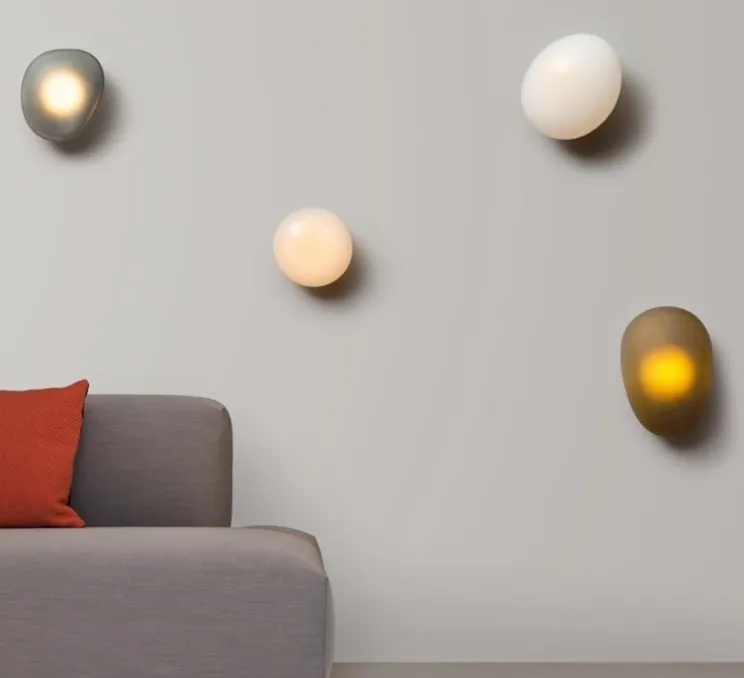 Applique murale, Pebble B, Slate, LED dimmable, 2700K, 1750lm, L22cm, H34.5cm - A-N-D