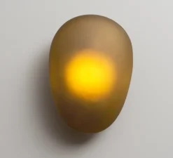 Applique*A-N-D Applique murale, Pebble B Citrine, , LED dimmable, 2700K, 1750lm, L22cm, H34,5cm - jaune