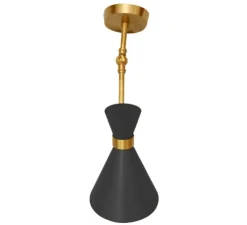 Applique murale, Peggy, ajustable, noir, L44cm, H23cm - Gong