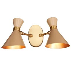 Applique*Gong Applique murale, Peggy double S, , L43cm, H23cm - biscuit