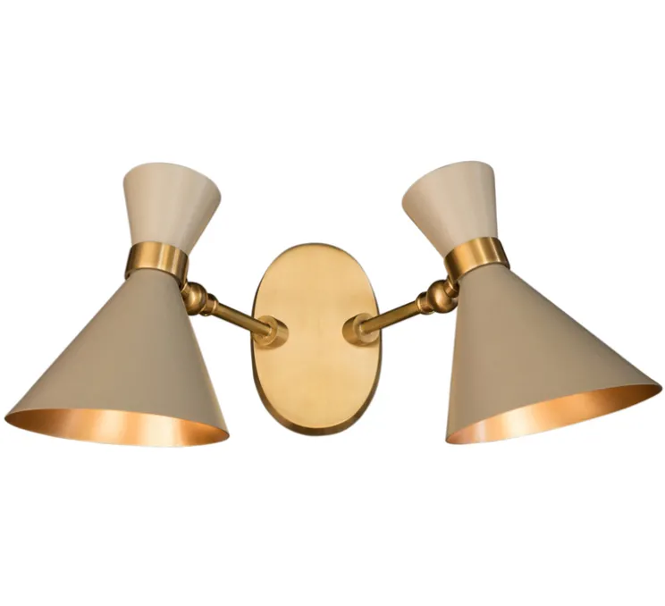 Applique murale, Peggy double S, gris, L43cm, H23cm - Gong