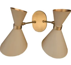 Applique*Gong Applique murale, Peggy Twin Up and Down fixe, , L74cm, H36cm - biscuit