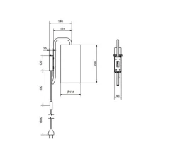 Applique*Belid Applique murale, Pensile S, , Ø25cm, H30cm - blanc, beige