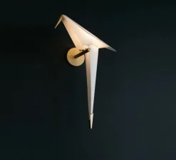Applique murale, Perch Ligt, Small, blanc, or, LED, 3000K, 90 lm, L25cm, H41cm - Moooi