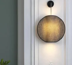 Applique*DesignHeure Applique murale, Petit Moon, , Ø35cm, H55cm - Gris