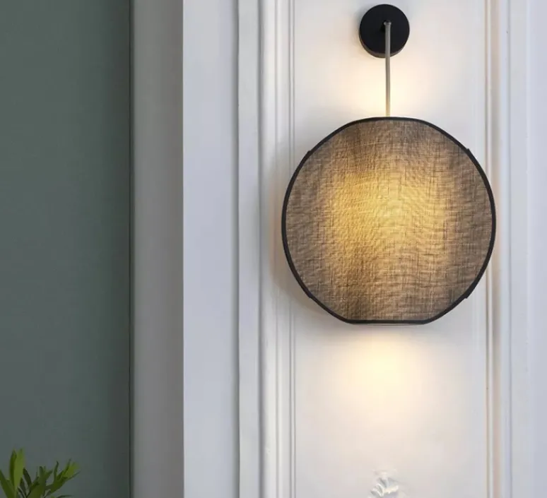 Applique*DesignHeure Applique murale, Petit Moon, , Ø35cm, H55cm - Gris