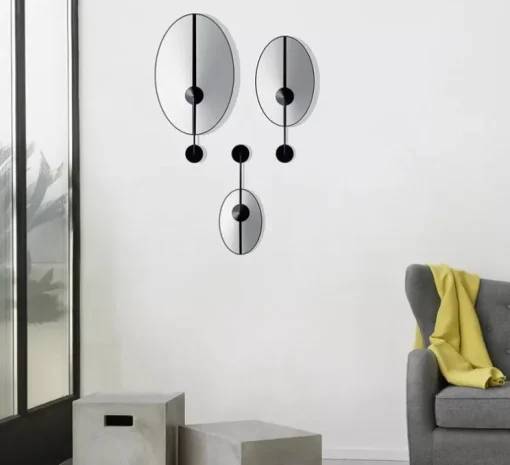 Applique murale, Petit Shield, blanc & noir, L20cm, H30cm - DesignHeure