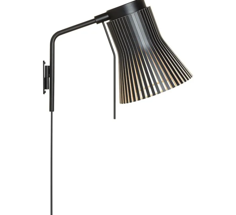 Applique*Secto Design Applique murale, Petite 4630, , LED, Ø20cm, H31cm - noir