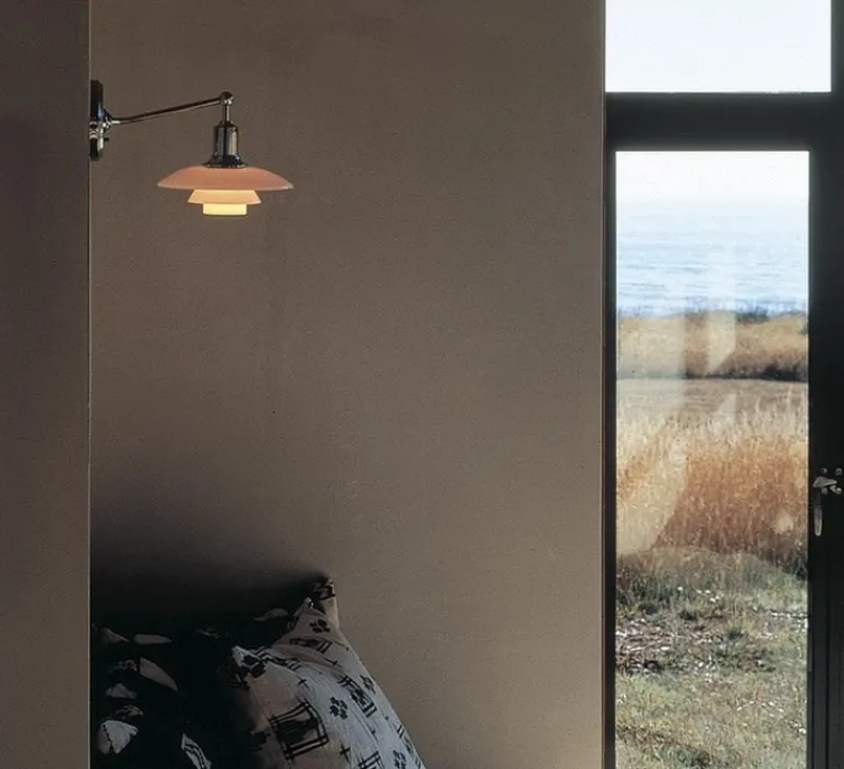 Applique*Louis Poulsen Applique murale, PH 2/1, , L29,6cm, H16,5cm - blanc, chrome