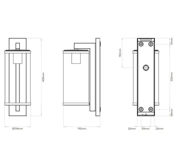 Applique*Astro Applique murale, Pimlico 400, , IP23, L13cm, H40cm - Lighting laiton