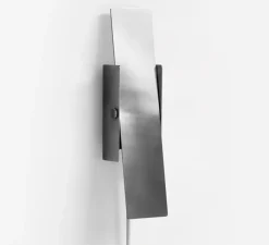 Applique murale, Pivoting, acier inoxydable, L4,8cm, H32cm - Moebe