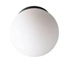 Applique|Plafonnier & Spot*Zangra Applique murale, Plafonnier, Pure Porcelaine, noir, blanc, IP65, Ø20cm, H20cm - noir et blanc