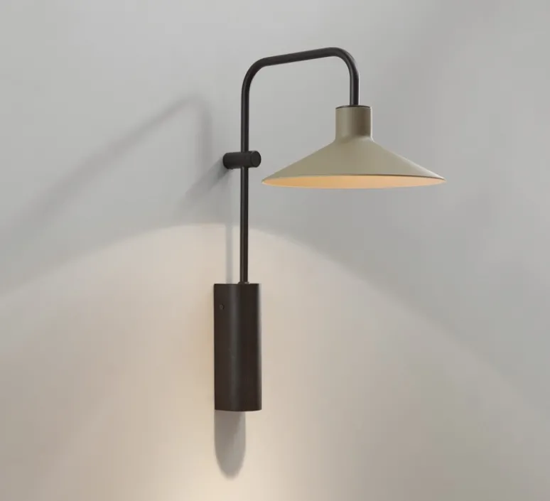 Applique*Bover Applique murale, Platet A/02, , H40cm, P30cm - Gris olive