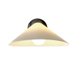 Applique*DCW éditions Paris Applique murale, Plume, , polycarbonate, L25,1cm, H9,7cm - noir et blanc