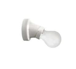 Applique murale, Porcelaine blanche , blanc, Ø8cm L7.5cm- ZANGRA