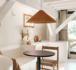 Applique murale, Porcelaine blanche , blanc, Ø8cm L7.5cm- ZANGRA