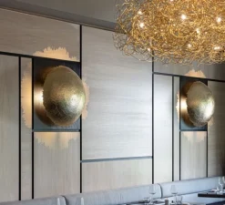 Applique murale, PostKrisi 70, or, LED, 2700K, 2200 lm, Ø70cm, P30cm - Catellani & Smith