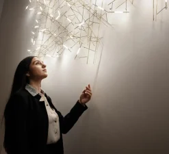 Applique murale, Pota, or, LED, 2700K, L110cm, H95cm - Catellani & Smith