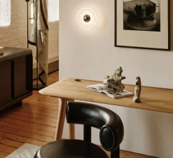 Applique*Tom Dixon Applique murale, Press Frosted Mini, , IP55, LED, 2700K, Ø21,5cm - verre givré, argent